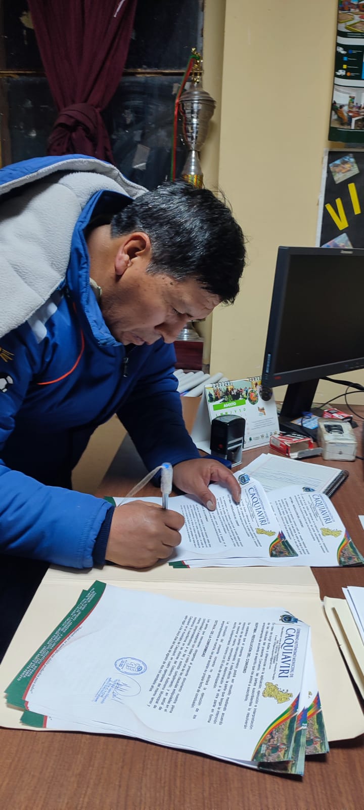 Convenio Interinstitucional fortalecerá la cooperación entre el IT Caquiaviri y el Gobierno Municipal